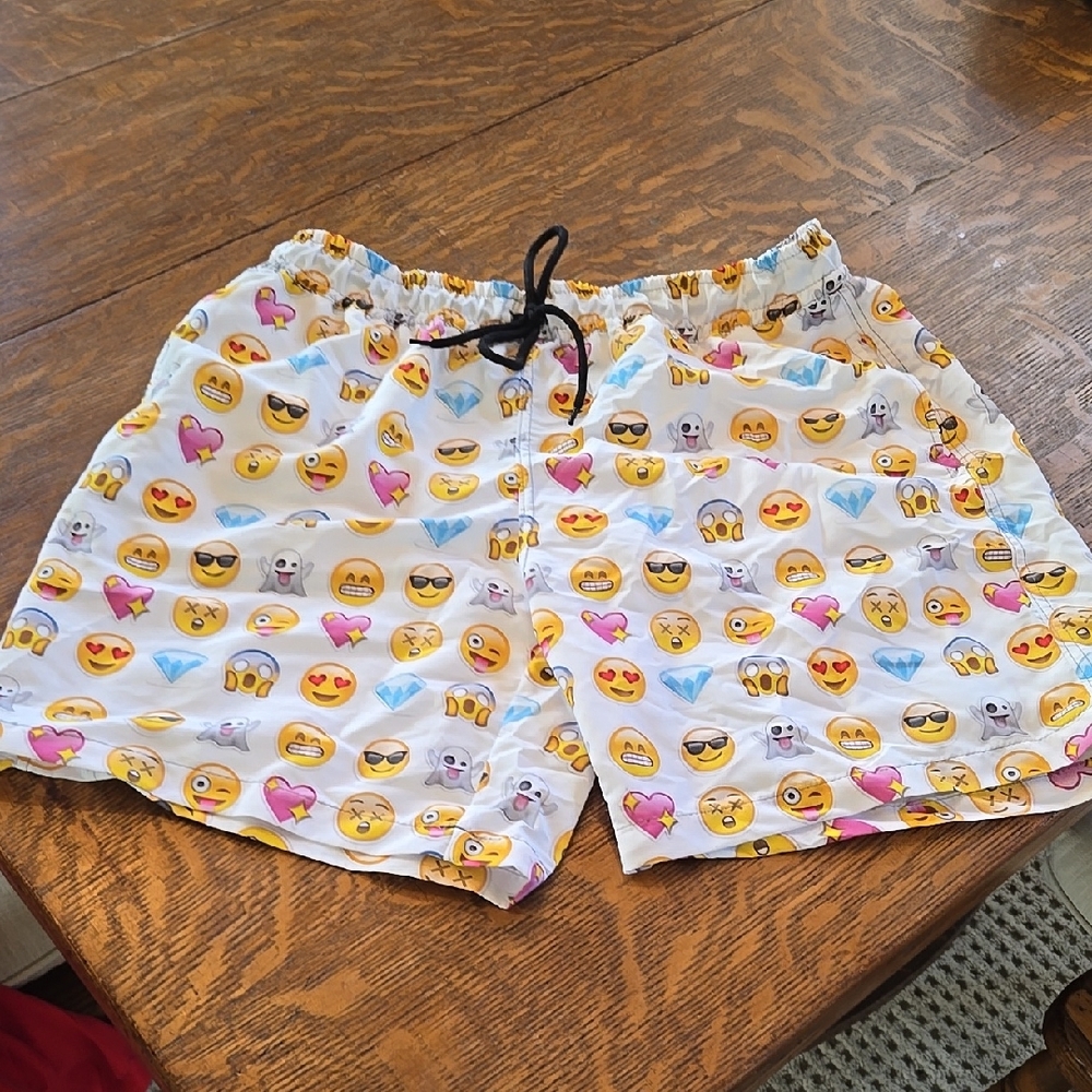 Emoji Print Shorts
